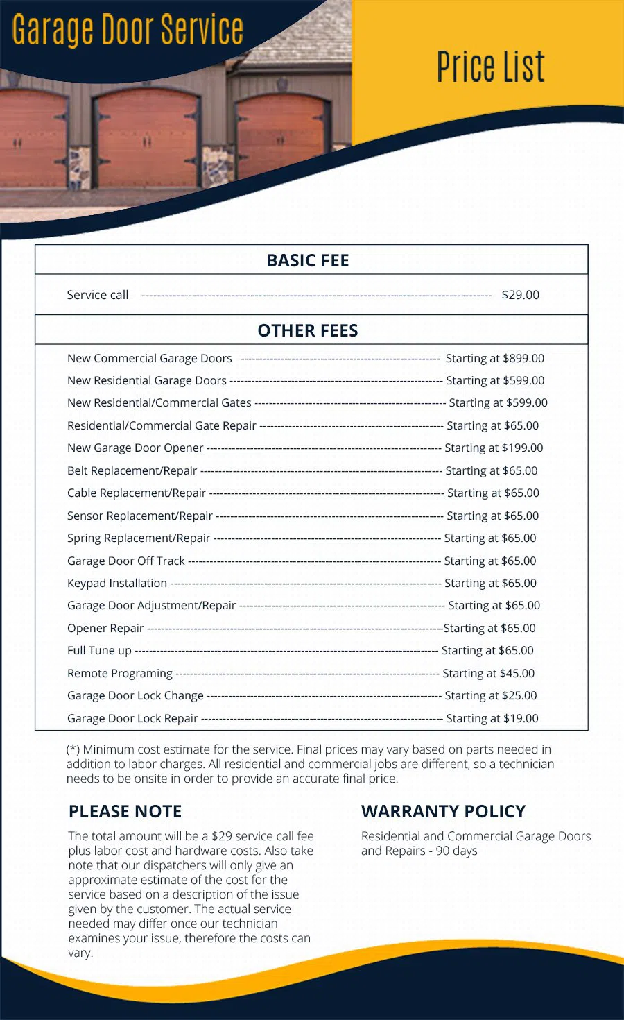 USA Garage Doors Service Park Ridge, IL 847-665-3591